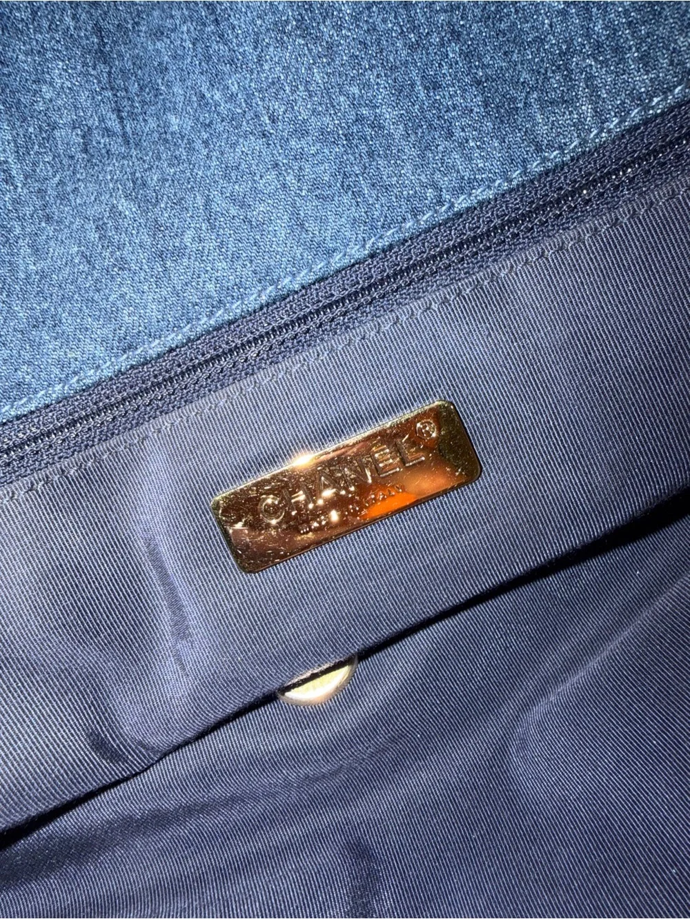 Chanel 19 Denim Maxi Flap